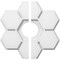 Ekena Millwork Daisy Architectural Grade PVC Contemporary Ceiling Medallion, Two Piece, 12"OD x 3"ID x 4"C x 1"P CMP12DY2-03000 - alternate 1